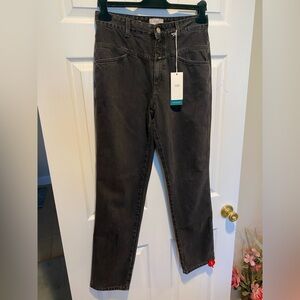 CLOSED Women’s X-Pose Straight Leg Jeans Dark Grey Size 29 NWT $335